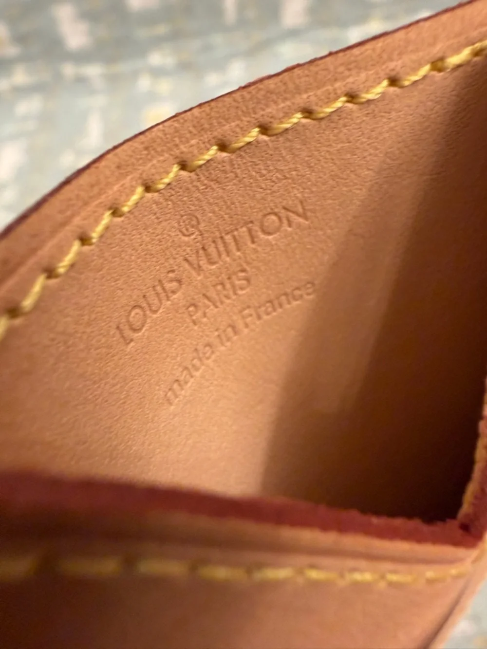 Louis Vuitton vachetta card
